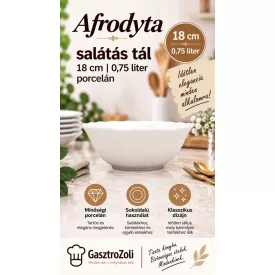Afrodyta salátás tál 18 cm 0,75 liter porcelán