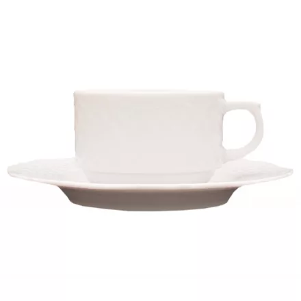 Afrodyta mokkacsésze+alj 100 ml porcelán, 6 db-os csomag