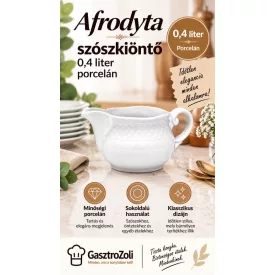 Afrodyta szószkiöntő 0,4 liter porcelán
