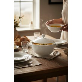 Kaszub levestál fedővle, 3 liter, porcelán