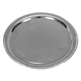 Tálca kerek méret 35,3 cm króm