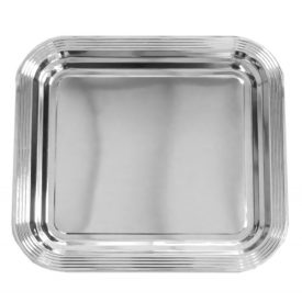 Tálca szögletes 35,3x32,4 cm (GN2/3) króm