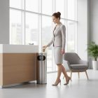 Álló hamuzó hulladéktartóval 57,8 cm rozsdamentes