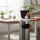 Álló hamuzó hulladéktartóval 57,8 cm rozsdamentes