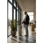 Álló hamuzó hulladéktartóval 57,8 cm rozsdamentes