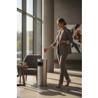 Álló hamuzó hulladéktartóval 57,8 cm rozsdamentes