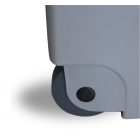 Pedálos szemetes 120 literes zöld tetővel