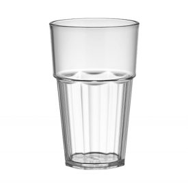   Polikarbonát pohár, 300 ml, átlátszó, Kasablanka, 6 db-os csomag