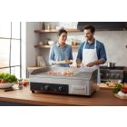 Elektromos rostlap 2/3 sima 1/3bordázott, 230V/3,6kW,640x450x250