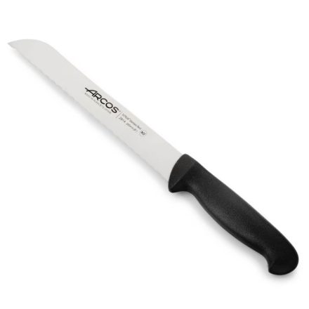 Arcos kenyérvágó kés, 20 cm penge, fekete nyél
