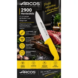 Arcos henteskés, 21 cm penge, sárga nyél