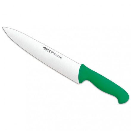 Arcos 2900 SERIES szakácskés, 25 cm penge, zöld nyél