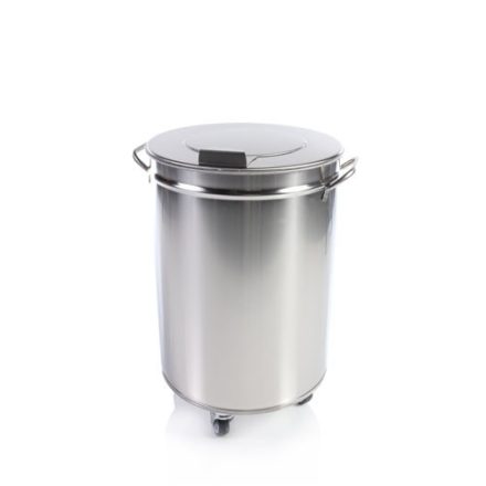 Rozsdamentes hulladék- és moslékgyűjtő 50 literes, átm.380x615mm