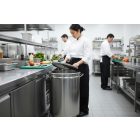 Rozsdamentes hulladék- és moslékgyűjtő 50 literes, átm.380x615mm