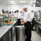 Rozsdamentes hulladék- és moslékgyűjtő 50 literes, átm.380x615mm