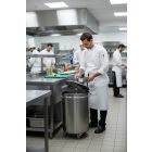 Rozsdamentes hulladék- és moslékgyűjtő 50 literes, átm.380x615mm