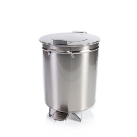   Lábpedálos hulladék- és moslékgyűjtő 75 literes, rozsdamentes