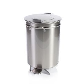   Lábpedálos hulladék- és moslékgyűjtő 95 literes, rozsdamentes