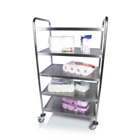 Tálalókocsi 5 polcos - Prémium rozsdamentes zsúrkocsi