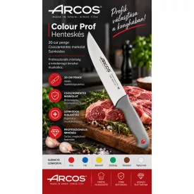 Arcos Colour Prof henteskés 20 cm penge csúszamentes markolat színkódos