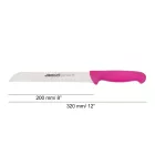Arcos kenyérvágó kés, 20 cm penge, fukszia nyél