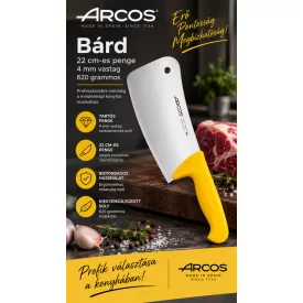 Arcos Bárd 22 cm-es 4 mm vastag penge müanyag nyél 620 grammos