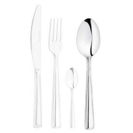 Itália rozsdamentes evőkanál, szögletes vég, kontúrvonalas nyél, olasz minőség