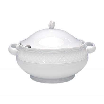 Afrodyta levestál fedővel 2,7 liter porcelán