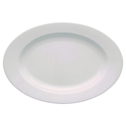 Kaszub sültestál 30 cm ovális fehér porcelán