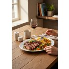 Kaszub sültestál 30 cm ovális fehér porcelán