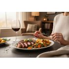 Kaszub sültestál 30 cm ovális fehér porcelán