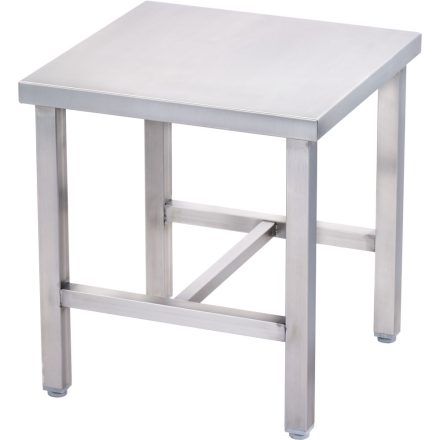 Rozsdamentes acél zsámoly / stokedli 500x500x400 mm – professzionális konyhai fellépő