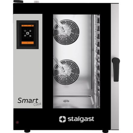 Kombinált gőzölős sütő, STALGAST SmartCook, érintőképernyős, 11xGN1/1, P 18,5 kW