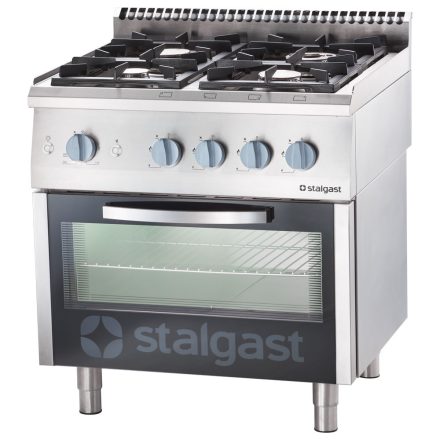 Gáztűzhely, 4 égős, gázsütővel, 22,5+5 kW, G20
