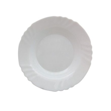 Ebro mélytányér 23 cm – Bormioli Rocco opál üveg, strapabíró tányér - gasztrozoli.hu