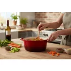 Öntöttvas lábas zománc bevonattal 3,8 literes, 24x12 cm, német minőség