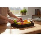 Kosár összecsukható GN 2/3 6,5 cm szürke, polipropilén