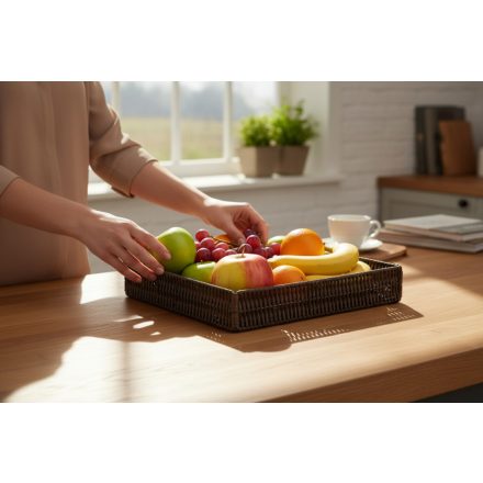 Kosár összecsukható GN 2/3 6,5 cm szürke, polipropilén