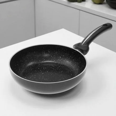 Bio Stone Jumbo magas serpenyő 28 cm – prémium kőhatású tapadásmentes bevonattal, masszív kialakítással és elegáns dizájnnal, egészséges főzéshez