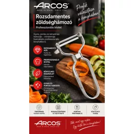 Rozsdamentes zöldséghámozó – professzionális kivitel