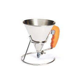   Díszítő tölcsér+állvány, mini, 0,8 liter, narancs, Kwik