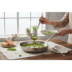 Serpenyő, 28 cm, 1,8 l, Milady, de Buyer, rozsdamentes