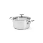 Alacsony lábas fedővel, 3 l, 20 cm, Milady, de Buyer, rozsdamentes