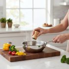 Szószos nyeles lábas, 3 l, 24 cm, Affinity, de Buyer, rozsdamentes