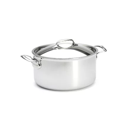 Alacsony lábas fedővel, 8 liter, 28 cm, Affinity, de Buyer, rozsdamentes