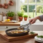 Carbone Plus ovális halsütő Vasserpenyő, 40x28 cm, de Buyer - PFAS-mentes