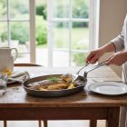 Carbone Plus ovális halsütő Vasserpenyő, 40x28 cm, de Buyer - PFAS-mentes