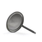 Carbone Plus ovális halsütő vasserpenyő, rövid oldali nyél, 36x26 cm, de Buyer - Prémium minőség