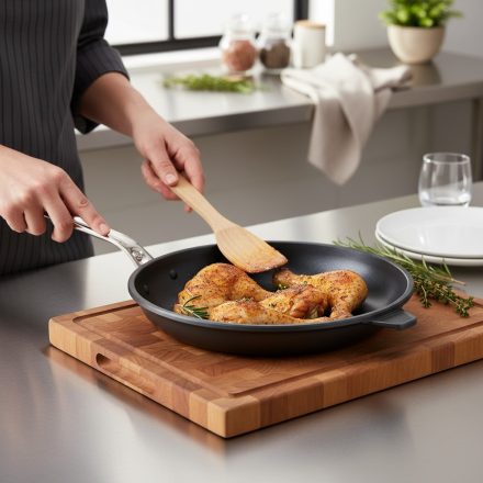 Choc Extreme Serpenyő 32 cm-es, e-tratartós kerámia bevonattal a de Buyer-től