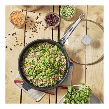 Choc E-treme mély Serpenyő 28 cm-es, e-tratartós kerámia bevonattal a de Buyer-től